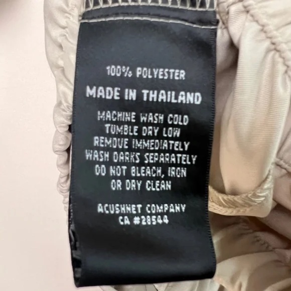 FootJoy Quarter Snap Golf Jacket Beige Men’s Size Medium Henley Pullover Pockets - Picture 8 of 9